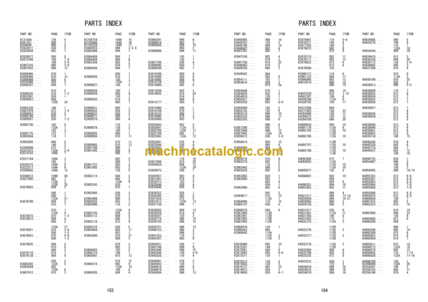 Hitachi ZW180-7 ZW180PL-7 Wheel Loader Engine Parts Catalog Parts Catalog