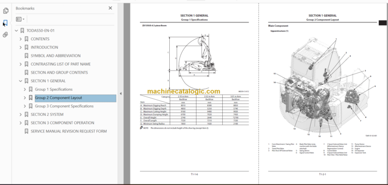 Hitachi ZX135US-6 Technical and Workshop Manual