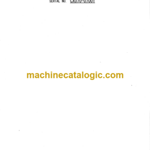 Hitachi Sumitomo SCX700GLS Crawler Crane Parts Catalog