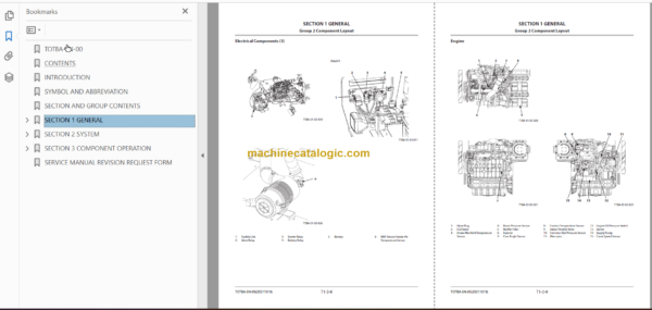 Hitachi ZC35C-5 ZC35T-5 ZC50C-5 ZC50T-5 Vibratory Roller Technicial and Workshop Manual