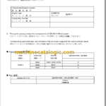 Hitachi ZW250-6 Wheel Loader Parts Catalog