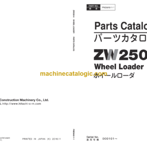 Hitachi ZW250-6 Wheel Loader (PNEMA0-1-1) Parts Catalog