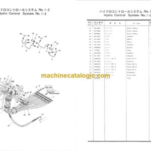 Hitachi KH100 Hydraulic Crawler Crane Parts Catalog Serial No.0001-