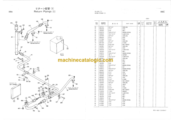 Hitachi KH180-5 Parts Catalog