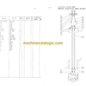 Hitachi KH1000L Hydraulic Crawler Crane Parts Catalog Serial No.0133-