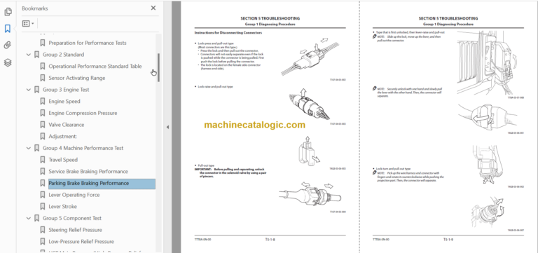 Hitachi ZC35C-5 ZC35T-5 ZC50C-5 ZC50T-5 Vibratory Roller Technicial and Workshop Manual