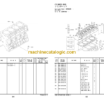 Hitachi ZC220P-6 Tired Roller Engine Parts Catalog Parts Catalog