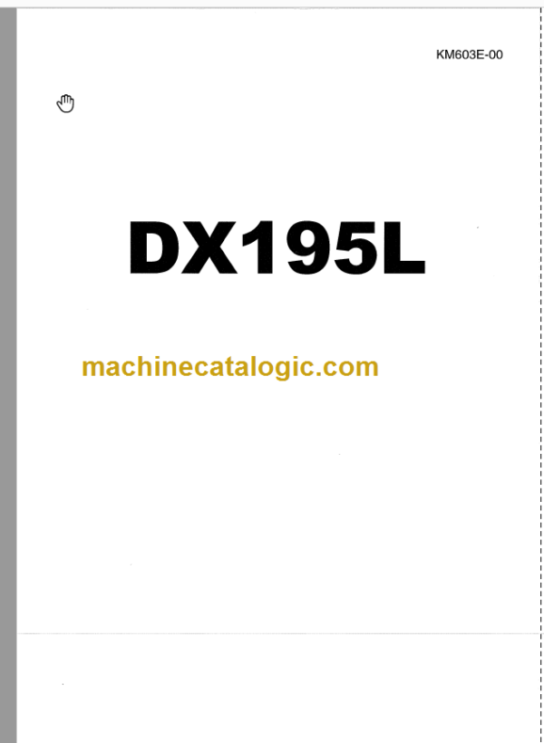 Hitachi DX195L Crawler Dozer Service manual