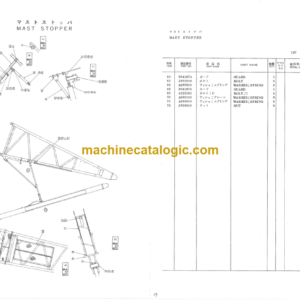 Hitachi KH1000LF Floating Crane Parts Catalog Serial No.0120