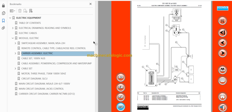 Sandvik DD421-60 Parts Manual Serial No. 112D20859-1