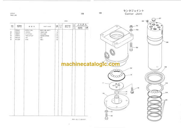 Hitachi KH180-5 Parts Catalog