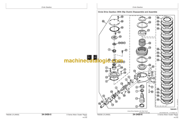 John Deere 670D 672D 770D 772D 870D and 872D Motor Grader Repair Technical Manual
