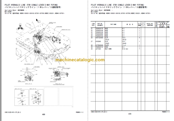 Hitachi ZW250-6 Wheel Loader Parts Catalog