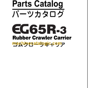 Hitachi EG65R-3 Rubber Crawler Carrier Parts Catalog