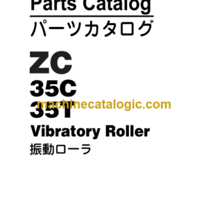 Hitachi ZC35C 35T Vibratory Roller Parts Catalog