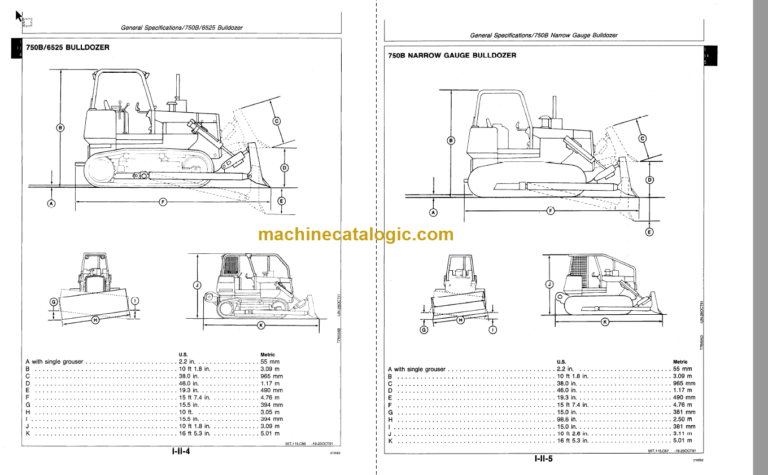 John Deere 750B 850B Crawler Dozer Operation and Test Technical Manual