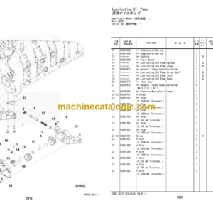 Hitachi ZW370 Wheel Loader Engine Parts Catalog