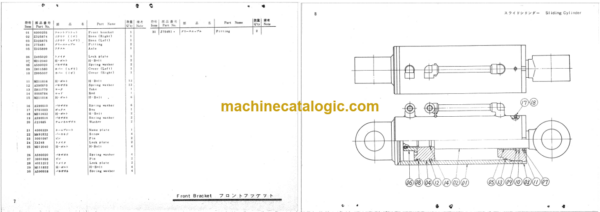 Hitachi KH150-40S Direct Support Type Pile Driver Parts Catalog