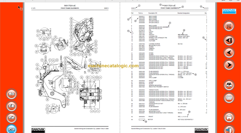 Sandvik LH517 Parts Manual Serial No. L717D557