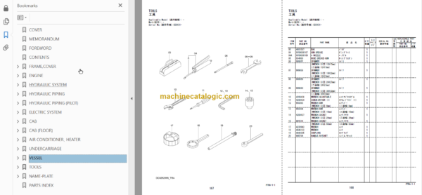 Hitachi EG65R-3 Rubber Crawler Carrier Parts Catalog