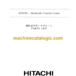 Hitachi KH150-2 Hydraulic Crawler Crane Parts Catalog