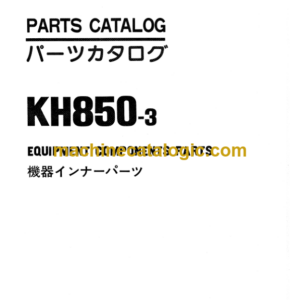 Hitachi KH850-3 Equipment Components Parts Catalog