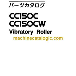 Hitachi CC150C CC150CW Vibratory Roller Parts Catalog