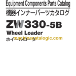 Hitachi ZW330-5B Wheel Loader Equipment Components Parts Catalog