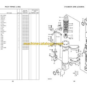 TATA Hitachi ZAXIS ZX650H Hydraulic Excavator Parts Catalog