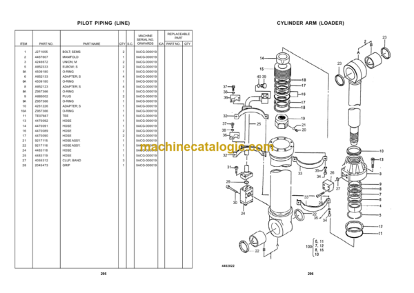 Hitachi ZAXIS ZX650H Hydraulic Excavator Parts Catalog