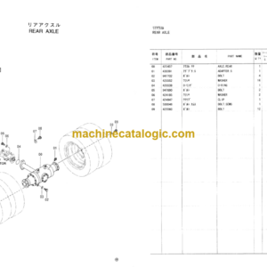 Hitachi CC150C CC150CW Vibratory Roller Parts Catalog