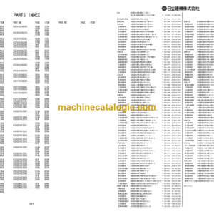 Hitachi ZW330-5B Wheel Loader Equipment Components Parts Catalog