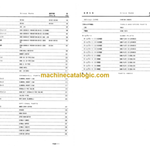 Hitachi Sumitomo SCX300-C Crawler Crane Parts Catalog