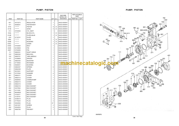 Hitachi ZAXIS ZX650H Hydraulic Excavator Parts Catalog