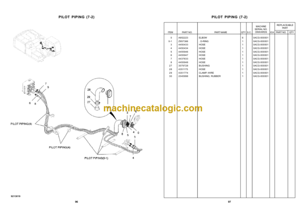 Hitachi ZAXIS ZX650H Hydraulic Excavator Parts Catalog