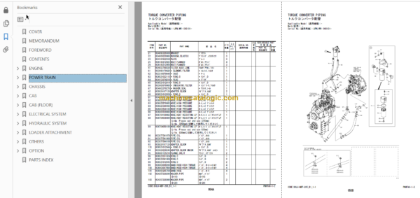 Hitachi ZW550-5B Wheel Loader (PNHFA0-1-2) Parts Catalog