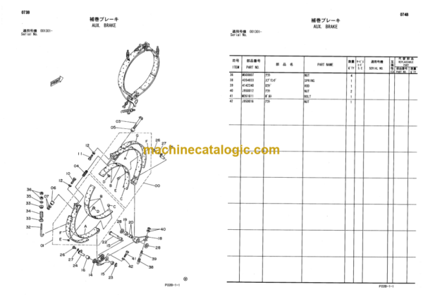 Hitachi Sumitomo SCX300-C Crawler Crane Parts Catalog