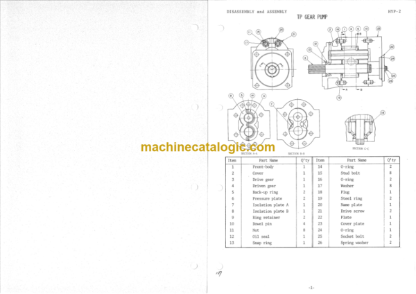 Hitachi KH100 Crawler Crane service manual