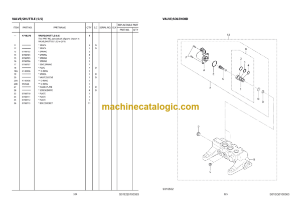 Hitachi ZAXIS 470H GI-SERIES Hydraulic Excavator Parts Catalog