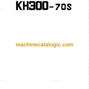 Hitachi KH300-70S Direct Coupled Type Pile Driver Parts Catalog