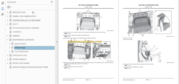 Hitachi ZX250LC-7 ZX250LCN-7 Technical and Workshop Manual