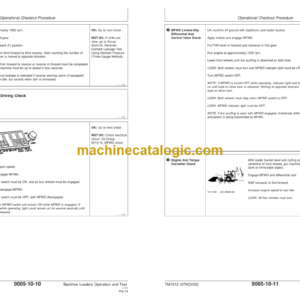 John Deere 410D 510D Backhoe Loader Operation and Test Technical Manual