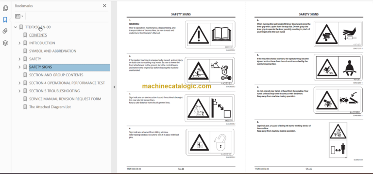 Hitachi ZC220P-6 Tired Roller Technicial and Workshop Manual