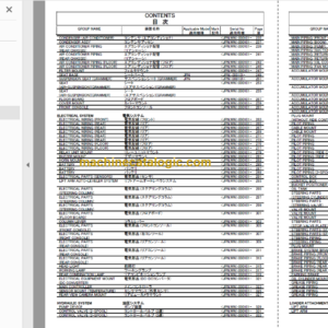 Hitachi ZW330-5B Wheel Loader Parts Catalog