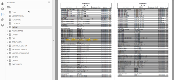 Hitachi ZW330-5B Wheel Loader Parts Catalog