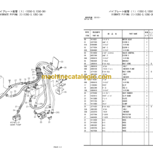 Hitachi CC135-3 CC135C-3 CC135-3A CC135C-3A Vibratory Roller Parts Catalog