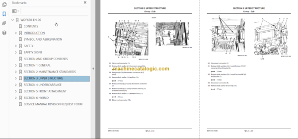 Hitachi ZC220P-6 Tired Roller Technicial and Workshop Manual