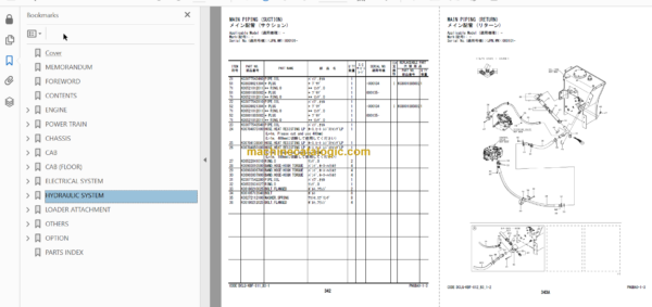 Hitachi ZW330-5B Wheel Loader Parts Catalog