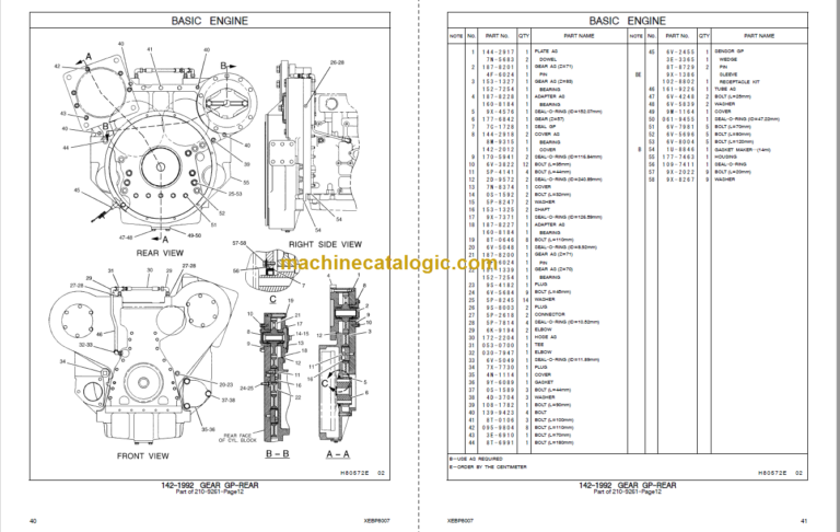 Caterpillar 365B L Series II Track Type Excavator Parts Manual