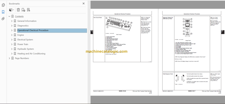 John Deere 753J and 759J Tracked Feller Buncher Operation and Test Technical Manual